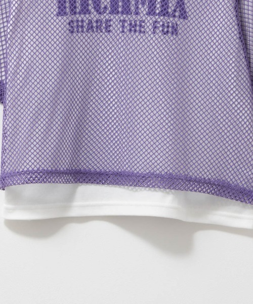 RICH MIX（リッチミックス）の「RICH MIX リッチミックス メッシュT＋ロゴ入りインナーSET アンサンブル（アンサンブル・キッズ・パープル/ブラック・130/160/150/140）」の11枚目の写真