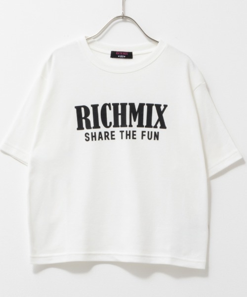 RICH MIX（リッチミックス）の「RICH MIX リッチミックス メッシュT＋ロゴ入りインナーSET アンサンブル（アンサンブル・キッズ・パープル/ブラック・130/160/150/140）」の3枚目の写真
