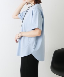 COLLAGE GALLARDAGALANTE | 裾切替半袖Tシャツ(Tシャツ/カットソー)