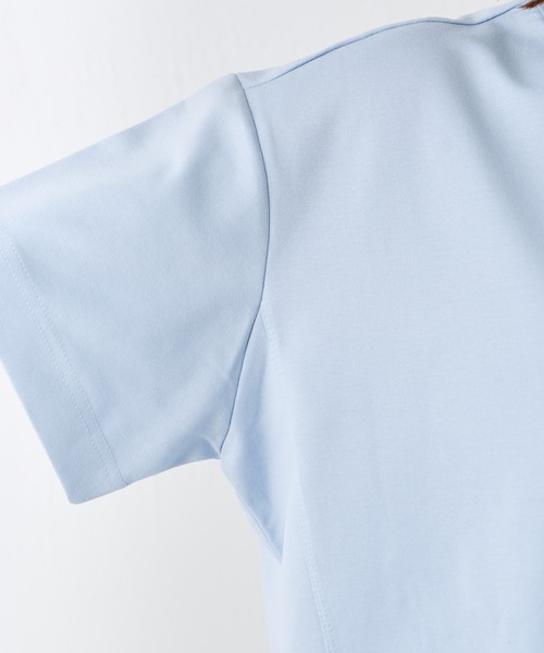 COLLAGE GALLARDAGALANTE(コラージュガリャルダガランテ)の「裾切替半袖Tシャツ(Tシャツ/カットソー・レディース・オフホワイト/ブラック/サックスブルー/ピンク/ネイビー/オレンジ/ライトグレー・FREE)」の14枚目の写真