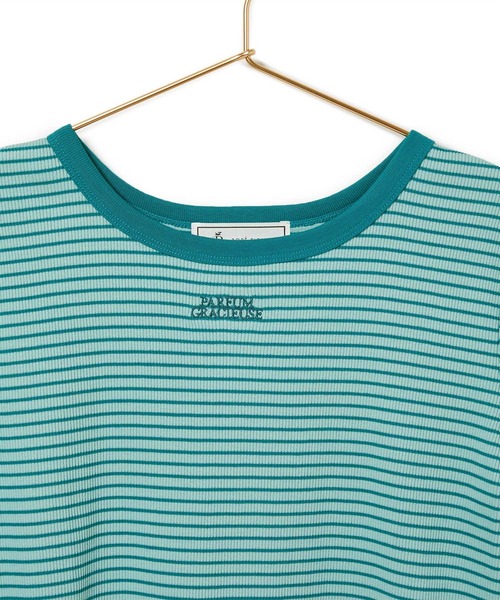 ROPE' PICNIC(ロペピクニック)の「リンガーTシャツ(Tシャツ/カットソー・レディース・グリーン系その他/ブラック/オレンジ系その他・38)」の10枚目の写真