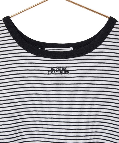ROPE' PICNIC(ロペピクニック)の「リンガーTシャツ(Tシャツ/カットソー・レディース・グリーン系その他/ブラック/オレンジ系その他・38)」の14枚目の写真