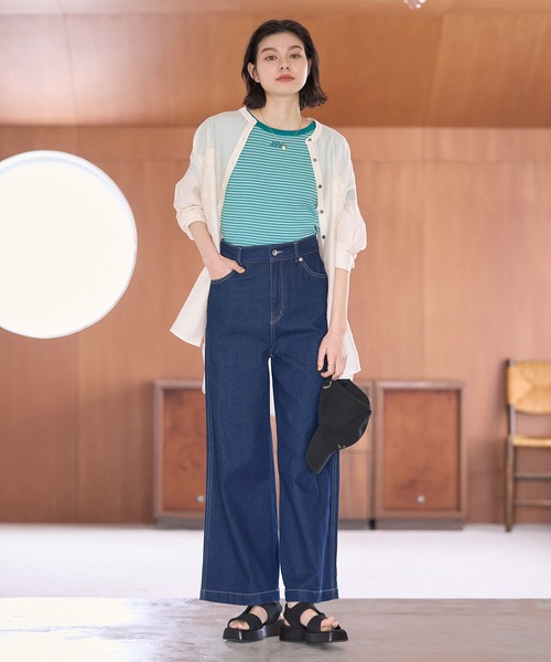 ROPE' PICNIC(ロペピクニック)の「リンガーTシャツ(Tシャツ/カットソー・レディース・グリーン系その他/ブラック/オレンジ系その他・38)」の22枚目の写真
