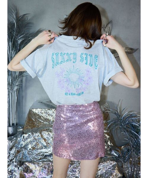 EVRIS（エヴリス）の「スパンコールミニスカート（スカート・レディース・シルバー/ピンク・MEDIUM/SMALL）」の11枚目の写真