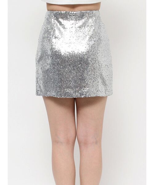 EVRIS（エヴリス）の「スパンコールミニスカート（スカート・レディース・シルバー/ピンク・MEDIUM/SMALL）」の17枚目の写真