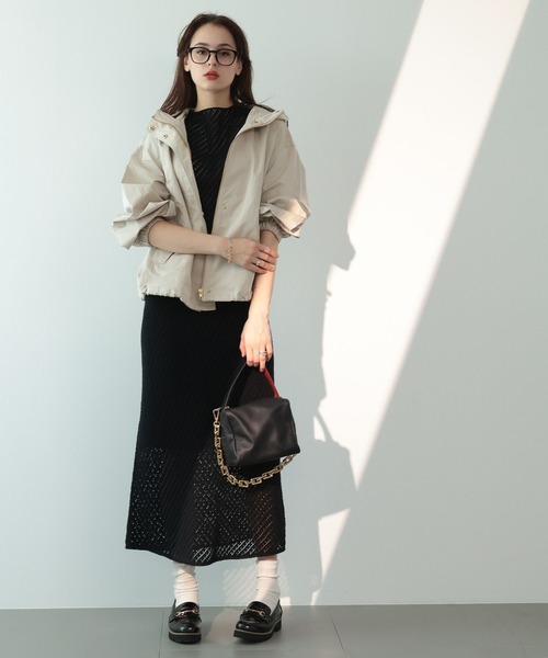 saloon（サルーン）の「SALOON(サルーン)/ハイデンクロスブルゾン（マウンテンパーカー・レディース・ネイビー/アイボリー・FREE）」の6枚目の写真