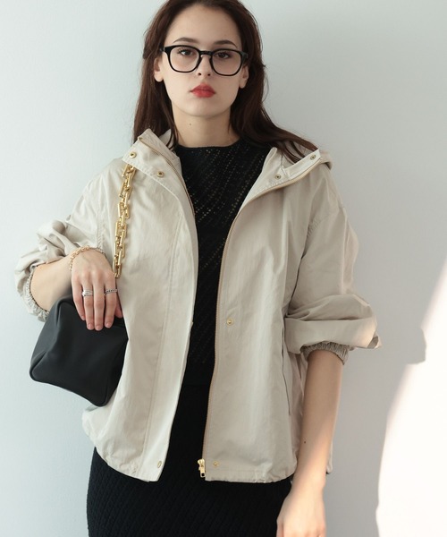 saloon（サルーン）の「SALOON(サルーン)/ハイデンクロスブルゾン（マウンテンパーカー・レディース・ネイビー/アイボリー・FREE）」の9枚目の写真