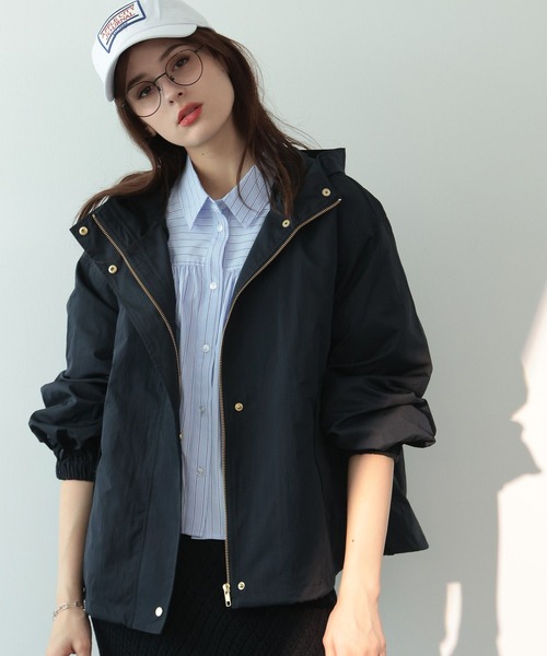 saloon（サルーン）の「SALOON(サルーン)/ハイデンクロスブルゾン（マウンテンパーカー・レディース・ネイビー/アイボリー・FREE）」の12枚目の写真