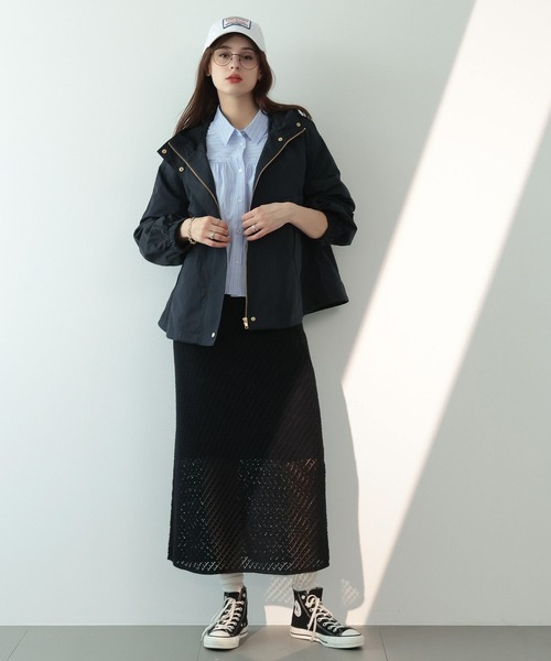 saloon（サルーン）の「SALOON(サルーン)/ハイデンクロスブルゾン（マウンテンパーカー・レディース・ネイビー/アイボリー・FREE）」の19枚目の写真