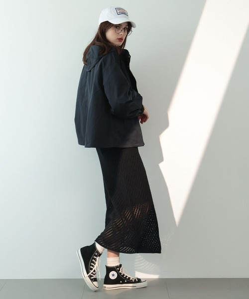 saloon（サルーン）の「SALOON(サルーン)/ハイデンクロスブルゾン（マウンテンパーカー・レディース・ネイビー/アイボリー・FREE）」の21枚目の写真