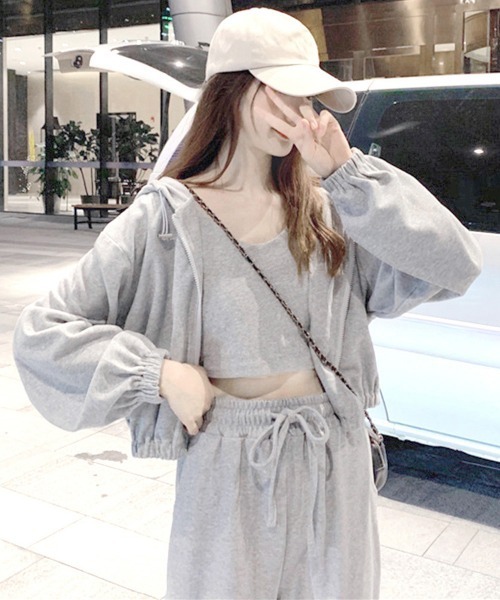 Miniministore（ミニミニストア）の「スウェット 3点セット レディース韓国（アンサンブル・レディース・グレー/ブラック・FREE）」の10枚目の写真