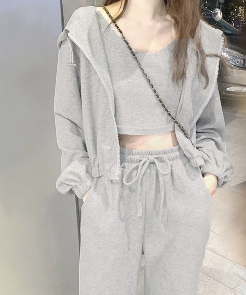 Miniministore（ミニミニストア）の「スウェット 3点セット レディース韓国（アンサンブル・レディース・グレー/ブラック・FREE）」の11枚目の写真