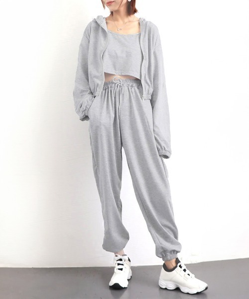 Miniministore（ミニミニストア）の「スウェット 3点セット レディース韓国（アンサンブル・レディース・グレー/ブラック・FREE）」の12枚目の写真