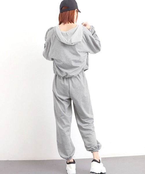 Miniministore（ミニミニストア）の「スウェット 3点セット レディース韓国（アンサンブル・レディース・グレー/ブラック・FREE）」の14枚目の写真