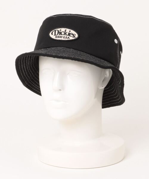Dickies（ディッキーズ）の「DICKIES/ディッキーズ EX WAPPEN BUCKET HAT（ハット・メンズ・ブラック/インディゴブルー・57~59cm）」の2枚目の写真
