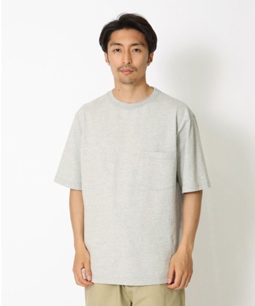 Snow Peak(スノーピーク)の「Recycled Cotton Heavy T-Shirt(Tシャツ/カットソー・メンズ・キナリ/グレー/ブラック・1/S/M/L/XL)」の3枚目の写真