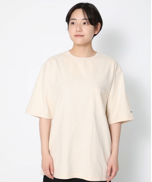 Snow Peak(スノーピーク)の「Recycled Cotton Heavy T-Shirt(Tシャツ/カットソー・メンズ・キナリ/グレー/ブラック・1/S/M/L/XL)」の2枚目の写真