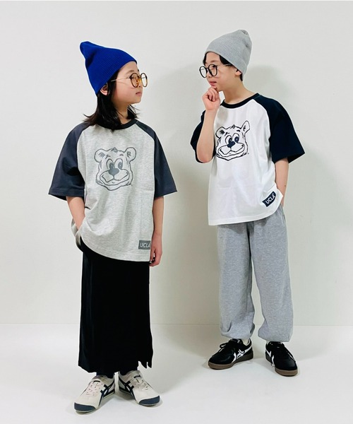 UCLA（ユーシーエルエー）の「【KIDS】【UCLA】TYPY別注プリントラグランTee（Tシャツ/カットソー・キッズ・チャコールグレー/ネイビー・XX-LARGE/X-LARGE/LARGE/MEDIUM/SMALL）」の14枚目の写真