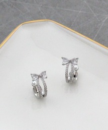 リボンラインピアス