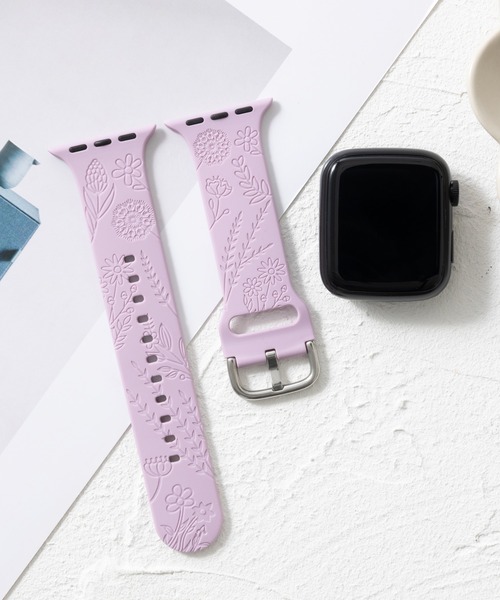 emonique(エモニーク)の「シリコン製 Apple Watch バンド スマートウォッチバンド【38/40/41/42/44/45/49mm対応】(デジタル腕時計・レディース・ミント/パープル/ワインレッド/ホワイト/グリーン/テラコッタ/ピンク/ライトピンク/ブラック/スモークピンク/ブルー/グレー/オフホワイト・42/38)」の9枚目の写真