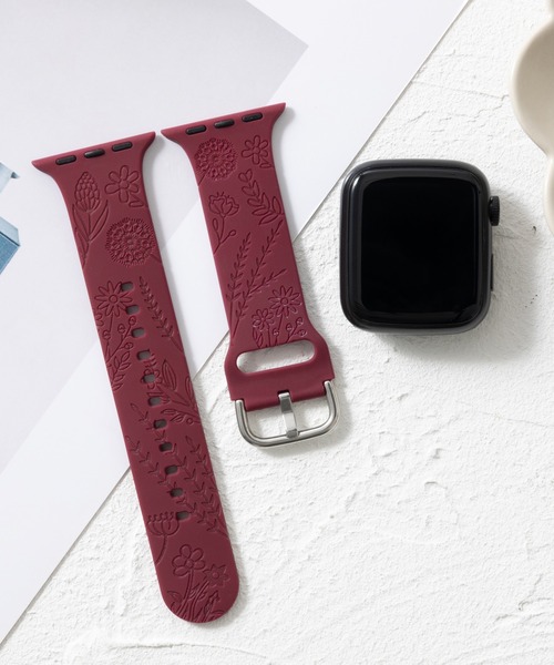 emonique(エモニーク)の「シリコン製 Apple Watch バンド スマートウォッチバンド【38/40/41/42/44/45/49mm対応】(デジタル腕時計・レディース・ミント/パープル/ワインレッド/ホワイト/グリーン/テラコッタ/ピンク/ライトピンク/ブラック/スモークピンク/ブルー/グレー/オフホワイト・42/38)」の13枚目の写真