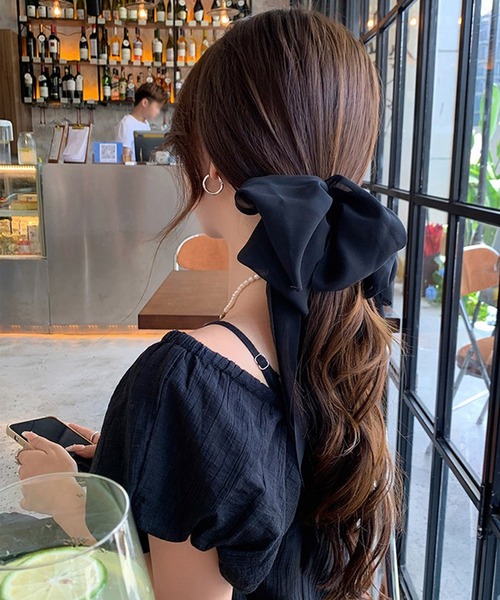 Dita Muaj.（ディータムアージュ）の「【選べる】ビッグリボンクリップ（バレッタ/ヘアクリップ・レディース・ブラック/ブラック系その他・FREE）」の3枚目の写真