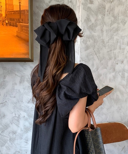 Dita Muaj.（ディータムアージュ）の「【選べる】ビッグリボンクリップ（バレッタ/ヘアクリップ・レディース・ブラック/ブラック系その他・FREE）」の4枚目の写真