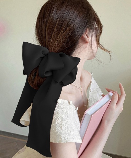 Dita Muaj.（ディータムアージュ）の「【選べる】ビッグリボンクリップ（バレッタ/ヘアクリップ・レディース・ブラック/ブラック系その他・FREE）」の7枚目の写真
