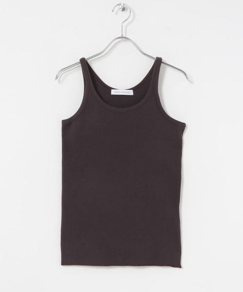 URBAN RESEARCH（アーバンリサーチ）の「『MADE IN JAPAN』リブタンクトップ（タンクトップ・レディース・チャコールグレー/ブルー系その他/ホワイト/シルバー・FREE）」の18枚目の写真