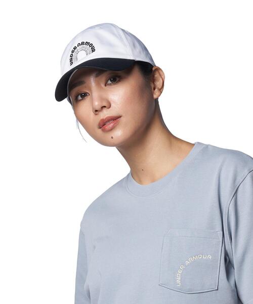 UNDER ARMOUR(アンダーアーマー)の「UAスポーツスタイル アジャスタブル キャップ(トレーニング/レディース)(キャップ・レディース・ホワイト・ONESIZE)」の3枚目の写真