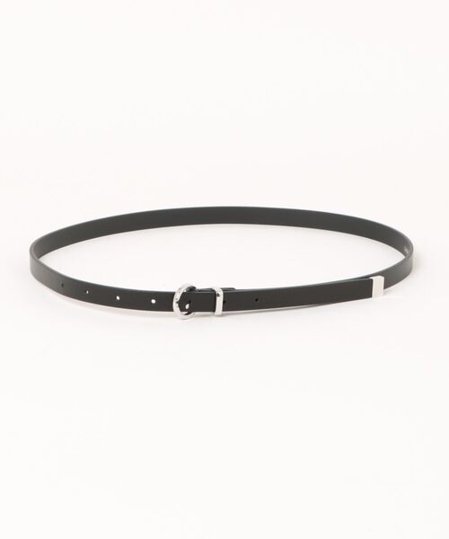 LAUTREAMONT（ロートレアモン）の「レザースリムベルト（ベルト・レディース・ベージュ/ブラック・M）」の4枚目の写真