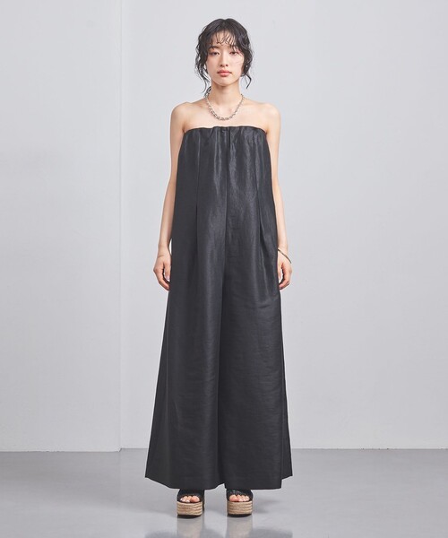 SACRA（サクラ）の「＜SACRA＞ベアトップ オールインワン（つなぎ