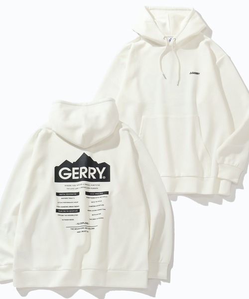 GERRY(ジェリー)の「【GERRY/ジェリー】グラフィック ダンボールニットフーデッドパーカー(パーカー・メンズ・ブラック/ブルー/グレー/ホワイト・L/LL/M)」の2枚目の写真