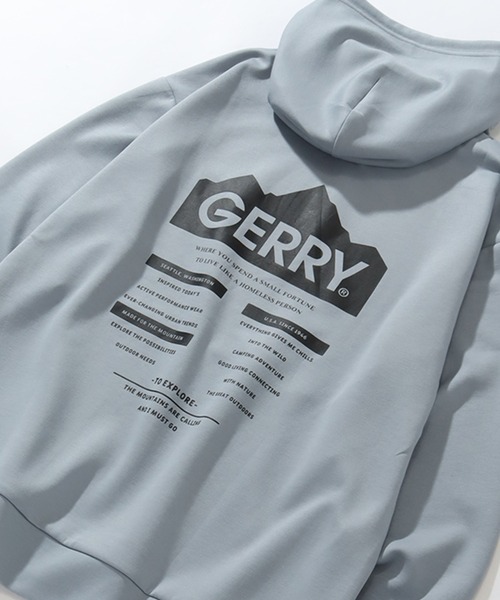GERRY(ジェリー)の「【GERRY/ジェリー】グラフィック ダンボールニットフーデッドパーカー(パーカー・メンズ・ブラック/ブルー/グレー/ホワイト・L/LL/M)」の19枚目の写真