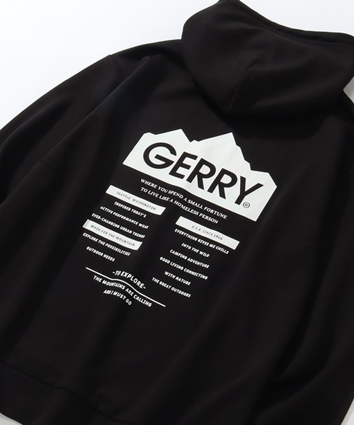 セール】【GERRY/ジェリー】グラフィック ダンボールニットフーデッド