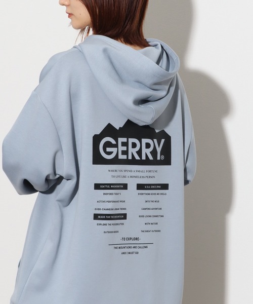 GERRY(ジェリー)の「【GERRY/ジェリー】グラフィック ダンボールニットフーデッドパーカー(パーカー・メンズ・ブラック/ブルー/グレー/ホワイト・L/LL/M)」の14枚目の写真