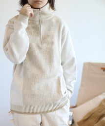 Ribbed stripe sweater (リブストライプセーター) (AW)