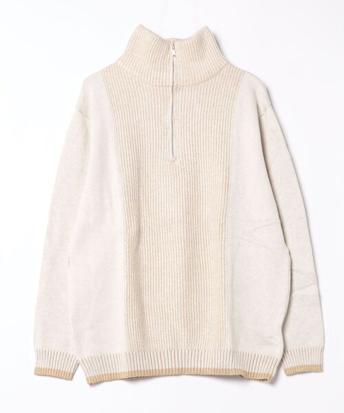 セール】Ribbed stripe sweater （リブストライプセーター）（ニット