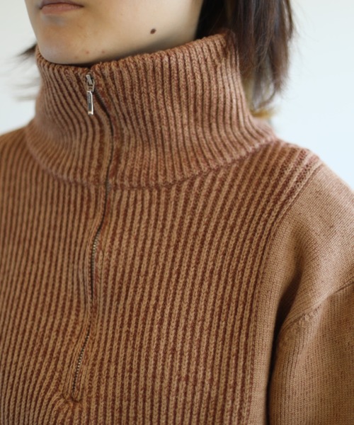 S'more(スモア)の「Ribbed stripe sweater (リブストライプセーター) (AW)(ニット/セーター・レディース・ホワイト/ベージュ・MEDIUM/SMALL/LARGE)」の19枚目の写真