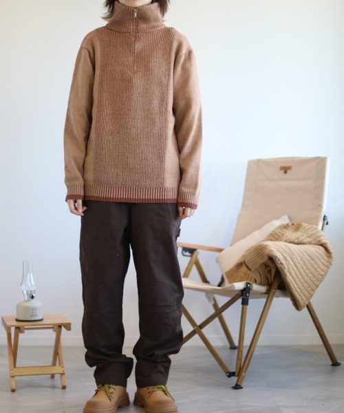 S'more(スモア)の「Ribbed stripe sweater (リブストライプセーター) (AW)(ニット/セーター・レディース・ホワイト/ベージュ・MEDIUM/SMALL/LARGE)」の22枚目の写真
