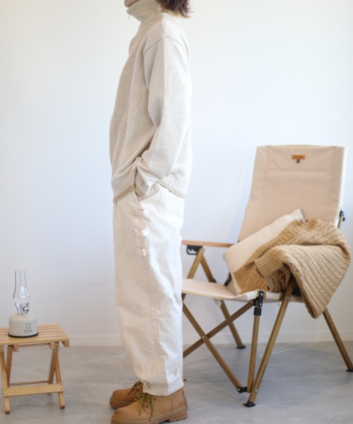 セール】Ribbed stripe sweater （リブストライプセーター） (AW