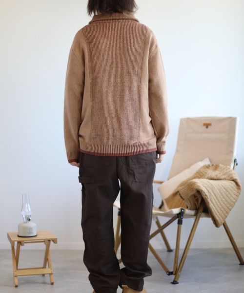 S'more(スモア)の「Ribbed stripe sweater (リブストライプセーター) (AW)(ニット/セーター・レディース・ホワイト/ベージュ・MEDIUM/SMALL/LARGE)」の20枚目の写真