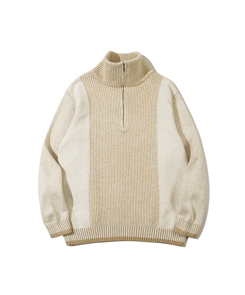 S'more(スモア)の「Ribbed stripe sweater (リブストライプセーター) (AW)(ニット/セーター・レディース・ホワイト/ベージュ・MEDIUM/SMALL/LARGE)」の17枚目の写真