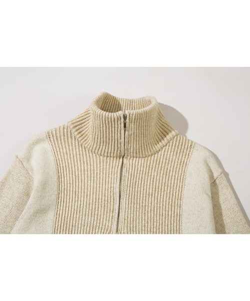 S'more(スモア)の「Ribbed stripe sweater (リブストライプセーター) (AW)(ニット/セーター・レディース・ホワイト/ベージュ・MEDIUM/SMALL/LARGE)」の12枚目の写真