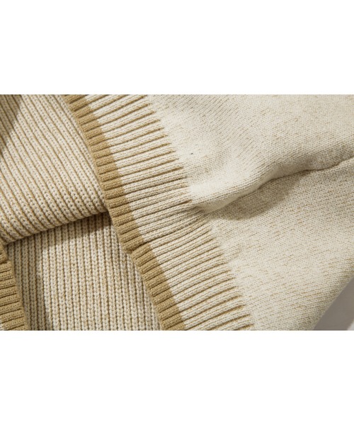 S'more(スモア)の「Ribbed stripe sweater (リブストライプセーター) (AW)(ニット/セーター・レディース・ホワイト/ベージュ・MEDIUM/SMALL/LARGE)」の6枚目の写真