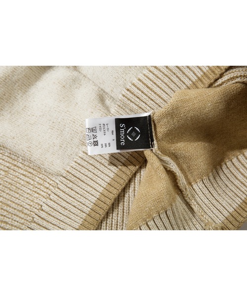 S'more(スモア)の「Ribbed stripe sweater (リブストライプセーター) (AW)(ニット/セーター・レディース・ホワイト/ベージュ・MEDIUM/SMALL/LARGE)」の5枚目の写真