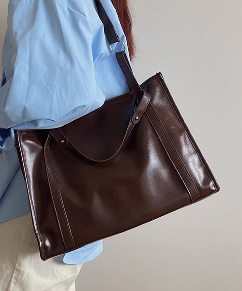 Dita Muaj.（ディータムアージュ）の「【A4対応】レトロショルダーレザーバッグ（ショルダーバッグ・レディース・ブラウン/ブラック・FREE）」の17枚目の写真