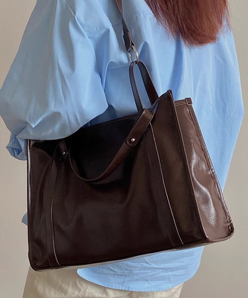 Dita Muaj.（ディータムアージュ）の「【A4対応】レトロショルダーレザーバッグ（ショルダーバッグ・レディース・ブラウン/ブラック・FREE）」の18枚目の写真