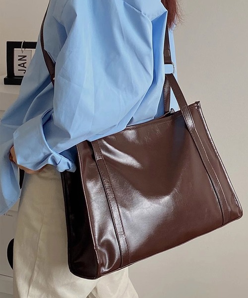 Dita Muaj.（ディータムアージュ）の「【A4対応】レトロショルダーレザーバッグ（ショルダーバッグ・レディース・ブラウン/ブラック・FREE）」の22枚目の写真