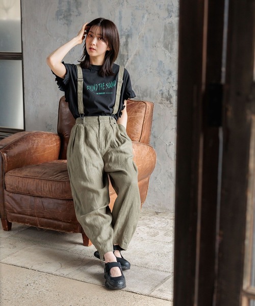 niko and...(ニコアンド)の「アソートフリルロックTEE(Tシャツ/カットソー・レディース・ライトグレー/チャコール/オフホワイト/ブルー/ブラック・MEDIUM/LARGE)」の13枚目の写真